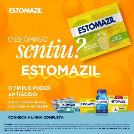 Estomazil Laranja Pó Efervescente Envelope 5g
