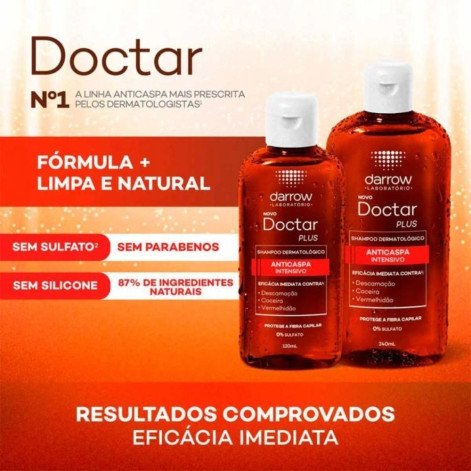 Shampoo Anticaspa Darrow Doctar Plus Intensivo 240ml Shampoo Anticaspa Darrow Doctar Plus Intensivo 240ml