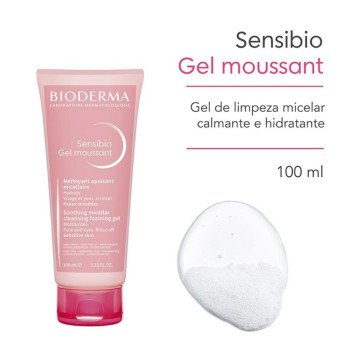 Gel De Limpeza Micelar Bioderma Sensibio Gel Moussant Calmante E Hidratante 100ml Gel De Limpeza Micelar Bioderma Sensibio Gel Moussant Calmante E Hidratante 100ml