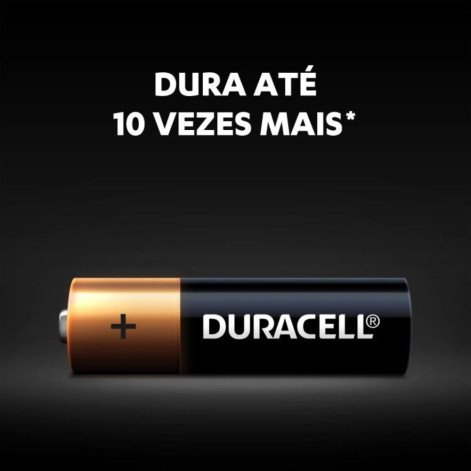 Pilha AA Duracell Alcalina com 4 unidades