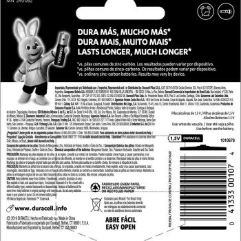 Pilha Duracell Alcalina Palito AAA Com 2 Unidades