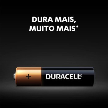 Pilha Alcalina Duracell Palito AAA 4 Unidades