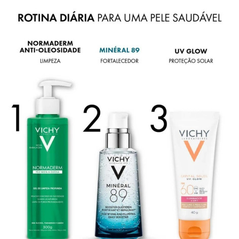 Sérum Fortalecedor Hidratante Facial Vichy Minéral 89 Daily Booster 50ml Sérum Fortalecedor Hidratante Facial Vichy Minéral 89 Daily Booster 50ml