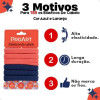 Elástico De Cabelo Proart Azul e Laranja 6 Unidades Elástico De Cabelo Proart Azul e Laranja 6 Unidades