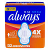 Absorvente Always Dia Seca com Abas 32 unidades