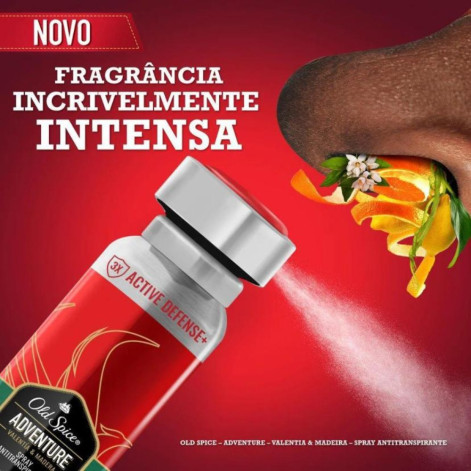 Desodorante Antitranspirante Aerosol Old Spice Adventure Masculino 48H 150Ml