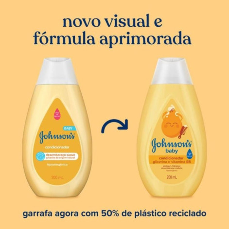 Condicionador Johnson'S Baby Regular Desembaraça Suavemente 200Ml