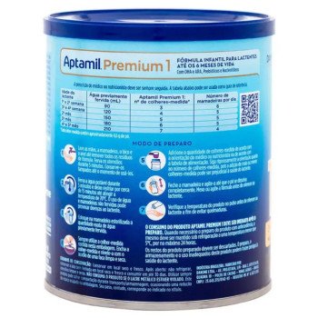 Fórmula Infantil Aptamil Premium 1 Danone 0 a 6 meses 400g