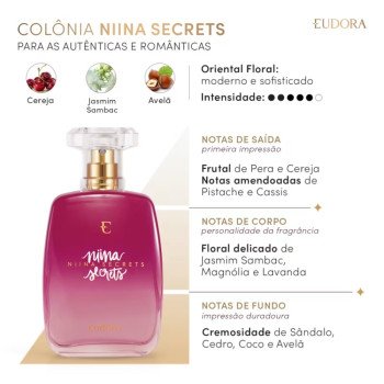 Colônia Desodorante Feminina Niina Secrets 100Ml Eudora Colônia Desodorante Feminina Niina Secrets 100Ml Eudora