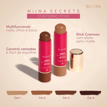 Contorno Facial Niina Secrets Stick Cor 01 5g Contorno Facial Niina Secrets Stick Cor 01 5g