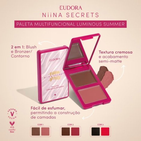 Paleta Multifuncional Niina Secrets Luminous Summer Cor 03 7g