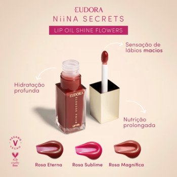 Lip Oil Niina Secrets Flower Rosa Sublime 7ml