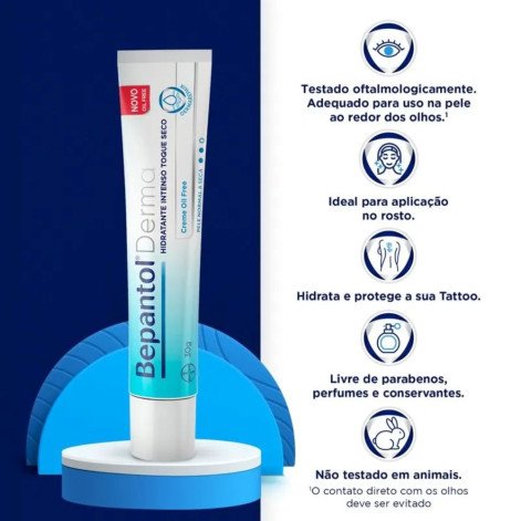 Creme Hidratante Bepantol Derma Toque Seco Oil Free Pele Normal a Seca 30g