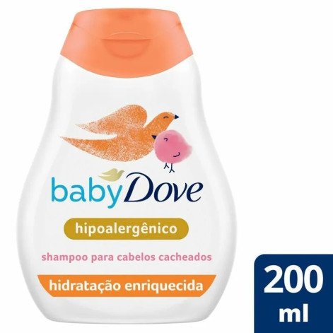 Shampoo Baby Dove Hidratação Enriquecida para Cabelos Cacheados 200ml Shampoo Baby Dove Hidratação Enriquecida para Cabelos Cacheados 200ml