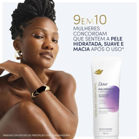 Sérum Hidratante Corporal Dove Hialurônico + Dermo Renovador 180ml