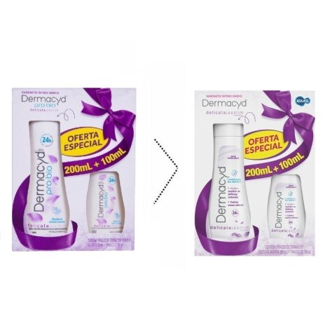 Kit Dermacyd Sabonete Liquido Intimo Delicata 200Ml+100Ml Kit Dermacyd Sabonete Liquido Intimo Delicata 200Ml+100Ml
