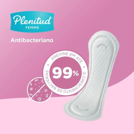 Protetor Diário Plenitud Femme Médio Escapes Leves a Moderado Feminino 14 unidades
