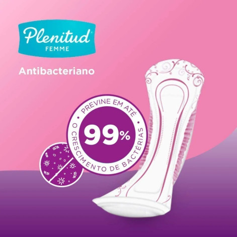 Absorvente Feminino Plenitud Femme Noturno Intenso 8 unidades Absorvente Feminino Plenitud Femme Noturno Intenso 8 unidades