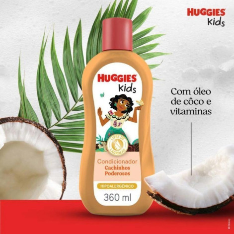 Condicionador Huggies Kids Cachinhos Poderosos 360ml Condicionador Huggies Kids Cachinhos Poderosos 360ml