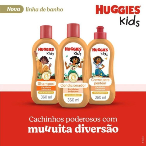 Condicionador Huggies Kids Cachinhos Poderosos 360ml Condicionador Huggies Kids Cachinhos Poderosos 360ml