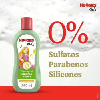 Shampoo Kids Nutrição e Força Enrolados 360 Ml - Huggies