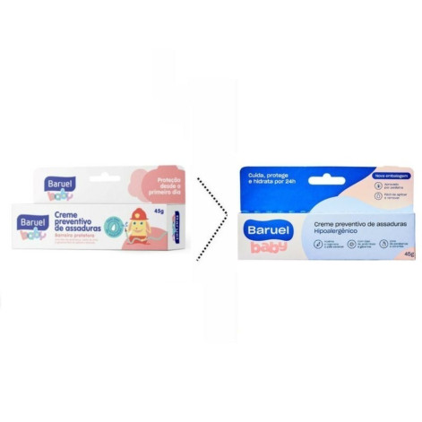 Creme Preventivo de Assaduras Baruel Turma da Xuxinha 45g