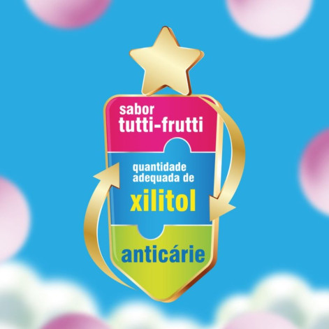 Gel Dental Infantil Malvatrikids Baby Anticárie Tutti-Frutti Sem Flúor com 70g