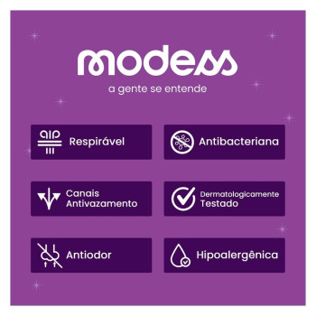 Absorvente Modess Cobertura Suave Com Abas Com 8 Unidades