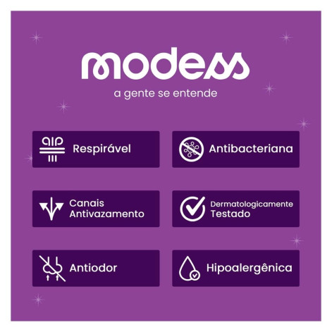 Absorvente Modess Cobertura Suave Com Abas Com 8 Unidades