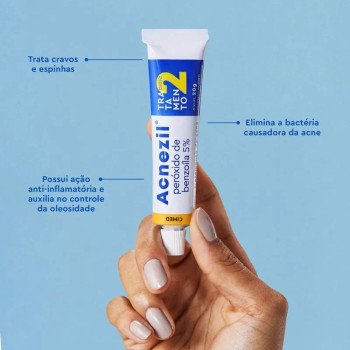 Anti Acne Acnezil Cimed Peróxido Benzoila 5% Gel 20g
