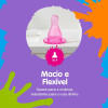 Bico De Mamadeira Lolly De Silicone Redondo Rosa