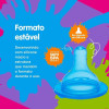 Bico De Mamadeira Lolly De Silicone Big Redondo Azul