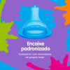Bico De Mamadeira Lolly De Silicone Big Redondo Azul