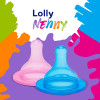 Bico De Mamadeira Lolly De Silicone Big Redondo Azul