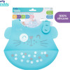 Babador de Silicone Pega Migalhas Azul Lolly Kinddy