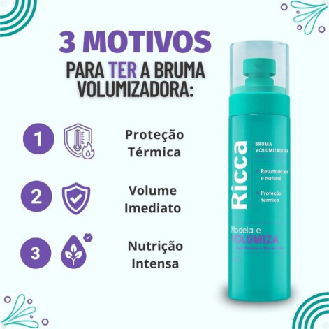 Bruma Volumizadora Ricca Modela e Volumiza 150ml