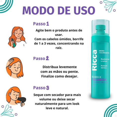 Bruma Volumizadora Ricca Modela e Volumiza 150ml