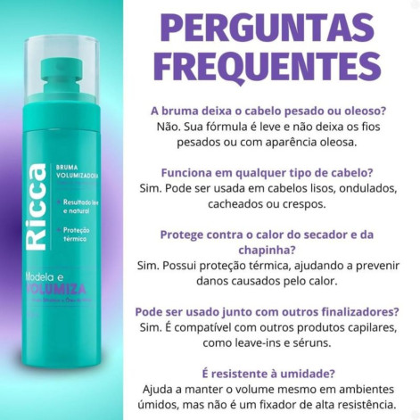 Bruma Volumizadora Ricca Modela e Volumiza 150ml