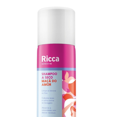 Shampoo a Seco Ricca Maçã do Amor 150ml
