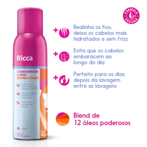 Condicionador A Seco Ricca Segunda Chance 150ml