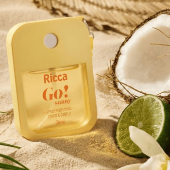 Spray Perfumado Ricca Colônia Corpo E Cabelo Go! Sunny 34ml