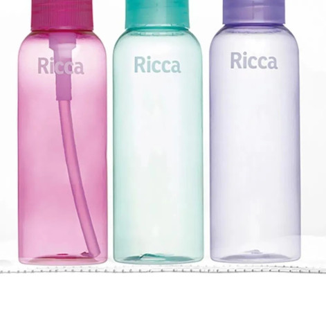 Conjunto com 3 Frascos de Viagem Ricca Me Leva Na Mala