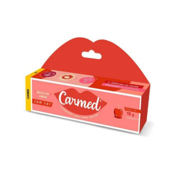 Hidratante Labial Carmed Maçã do Amor com cor 10g Hidratante Labial Carmed Maçã do Amor com cor 10g