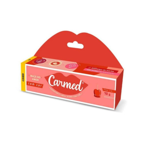 Hidratante Labial Carmed Maçã do Amor com cor 10g
