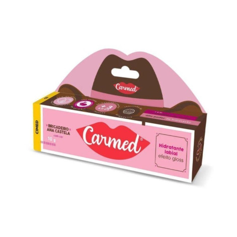 Hidratante Labial Carmed Brigadeiro Ana Castela com Cor Efeito Gloss 10g