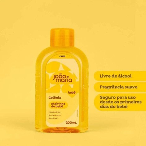 Colônia João e Maria Babê Cheirinho De Bebê 200ml Cimed