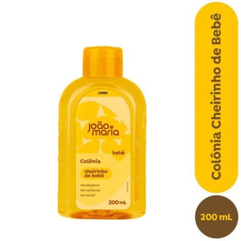 Colônia João e Maria Babê Cheirinho De Bebê 200ml Cimed
