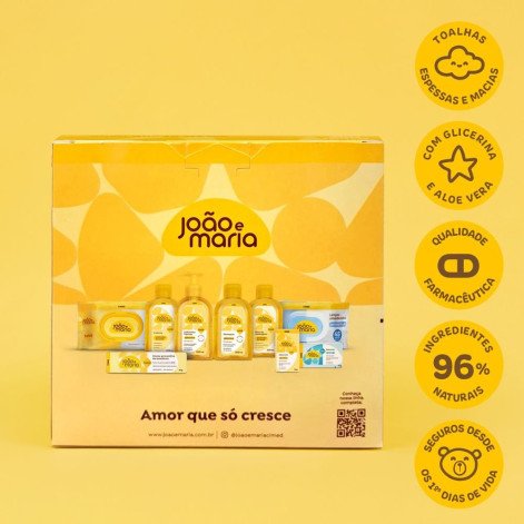Lenço Umedecido João e Maria com Glicerina 180 Unidades