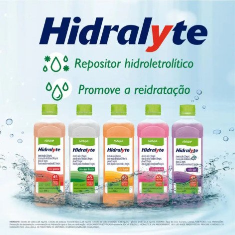Hidralyte 45 Natulab Sabor Água de Coco 500ml