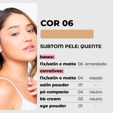 Base Líquida Vizzela Cor 06 30g
